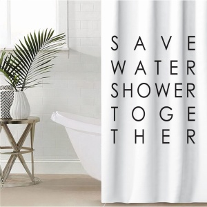 Штора для ванной полиэстер 145х180 см Этель Save water