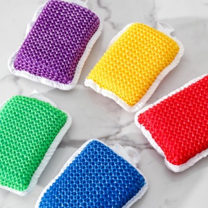 Губка для тела с эффектом пилинга, цвет микс 1/40