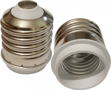 Переходник Прогресс Е40-Е27 пластик