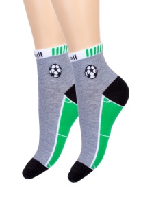 Носки детские мал. х/б+эл Футбол КВ с543 1/30 р.14-16 (ЧЗ)