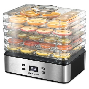 Сушилка д/овощей BRAYER 1900BR (5 поддонов 8 режимов таймер)