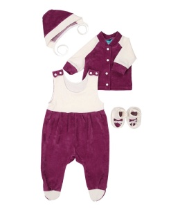 Комплект ясел. Карапуз велюр в под.кор. арт.207 р.22/68 (ЧЗ)