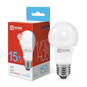 Лампа LED-А60-VC 15Вт 4000К Е27 IN HOME