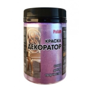 Краска-колер акриловая лиловый металлик 0,25кг Palizh Декоратор