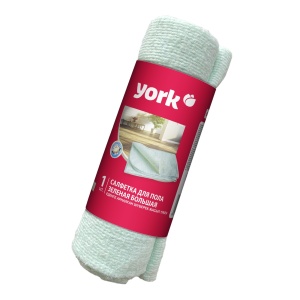 Тряпка для пола хлопок 60*75см ТМ YORK бирюзовая в рулоне 1/30