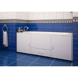 Экран для ванны 1690х540х580 с выдвижным ящиком бел