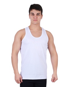 Майка мужская белый 140хг1590 р.50 (ЧЗ)