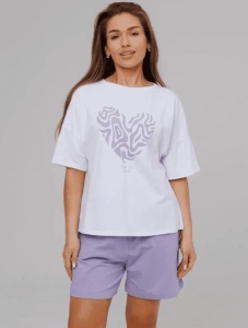 Костюм жен. (футб+шорты) КЖ-042 р.50  (ЧЗ)