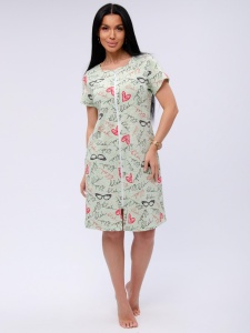 Халат жен. на молнии Красотка р.48 (ЧЗ)