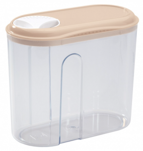 Емкость для сыпучих продуктов с дозатором 1л Бытпласт