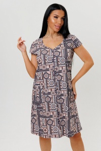 Халат жен. на молнии 2200, 2200/1 р.52 (ЧЗ)