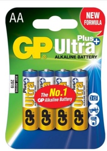 Батарейка GP ultra plus 15AUP-2CR4 AA  пальчиковая 4 шт
