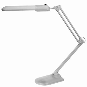 Светильник Дельта + 11вт серебро на подставке 2G7 