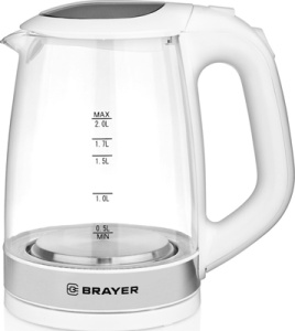Электрочайник BRAYER 1040BR-WH 2л