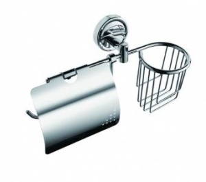 Бумагодержатель LEDEME д/туал. бум. с крышкой, подставкой под осв-ль