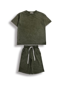 Комплект мал. (футб+шорты)  OP1948 рост 140 (ЧЗ)