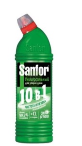 Средство универсальное для чистки и дезинфекции 750мл Санфор Гель (15)