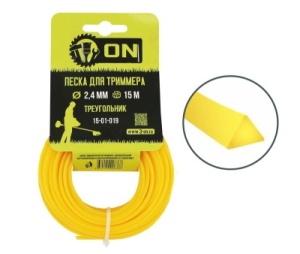 Леска д/триммера "треугольник" 2,4мм 50м 15-01-519