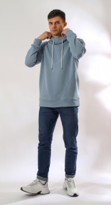 Толстовка муж. с кап. Трек-4 р.56 (ЧЗ)