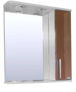 Шкаф зеркальный Сатэм Грация правый, корица