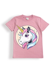 Футболка дев. BK0002D рост 128 (ЧЗ)