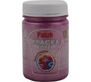 Краска-колер акриловая розовый металлик 0,25кг Palizh Декоратор