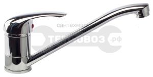Смеситель д/кухни AQUATTRO рыч.  излив шпил б/подвод