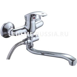 Смеситель д/ванны Ledeme L-300 длин изл рыч.