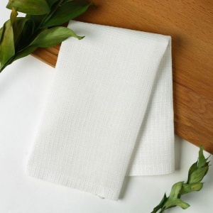 Салфетка вафельная белая 42*42см 1/10