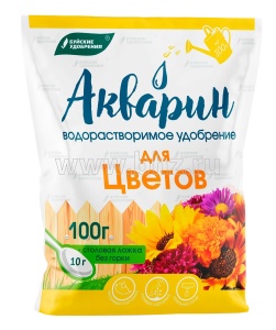 Удобрение АКВАРИН 100гр водорастворимое д/цветов марка 7 (20)