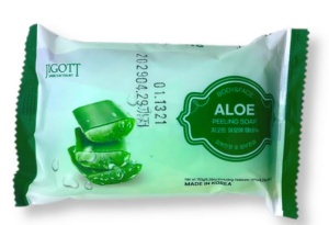 Мыло туалетное 150гр Jigott для лица и тела алоэ Корея