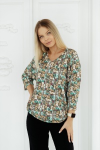Блузка жен. М753-23 р.60 (ЧЗ)