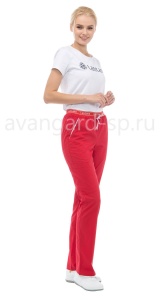 Брюки женские LF3105 Скарлет красн. р. 50/158-164 (ЧЗ)