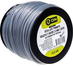 Леска д/триммера "квадрат" 3мм с жилой 150м 15-01-344