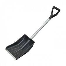 Лопата пластмассовая автомобильная 275х365мм с алюм. черенком 890мм