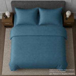 КПБ Сатин-страйп Евро Luxor Изумруд