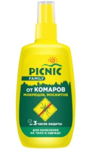 Спрей от комаров Пикник Фемили 120мл (12)