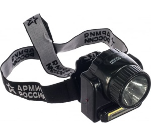 Фонарь налобный аккум ЭРА GА-501 3Вт Армия России