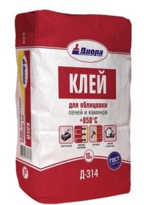 Клей для облицовки печей и каминов +850С 5кг Д-314 (5)