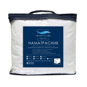 Наматрасник аквастоп  140х200 с бортом на резинке PROTECT & CARE 