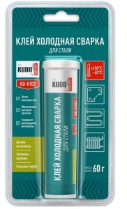 Клей холодная сварка 60гр для стали КУДО