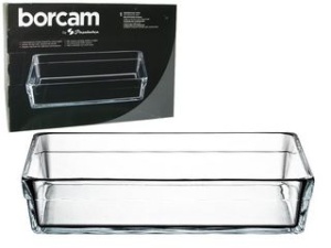 Форма стеклянная 2,5 л BORCAM 287х197 мм Laser Logo прямоуг. 1/6