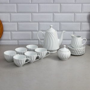 Сервиз чайный фарфор КАРМЕН 17 предметов 1/4