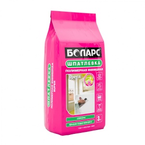 Смесь полимерная финишная Шпатлевка 3кг Боларс Супер (4)
