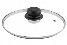 Крышка стекло 18 см мет обод пласт кнопка TM Appetite 1/10