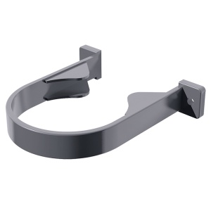 Хомут трубы серый 