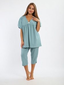 Пижама жен. (футб+бриджи) 287 р.60 (ЧЗ)