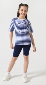 Костюм дев. (футб+бриджи) Океан-1 рост 170 (ЧЗ)