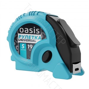 Рулетка 5мх19мм Universal двухкомп. корпус Oasis