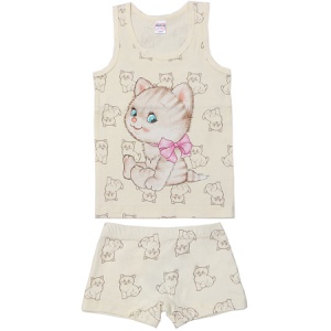 Комплект дев. (майка+трусы) BK1681MT рост 110 (ЧЗ)